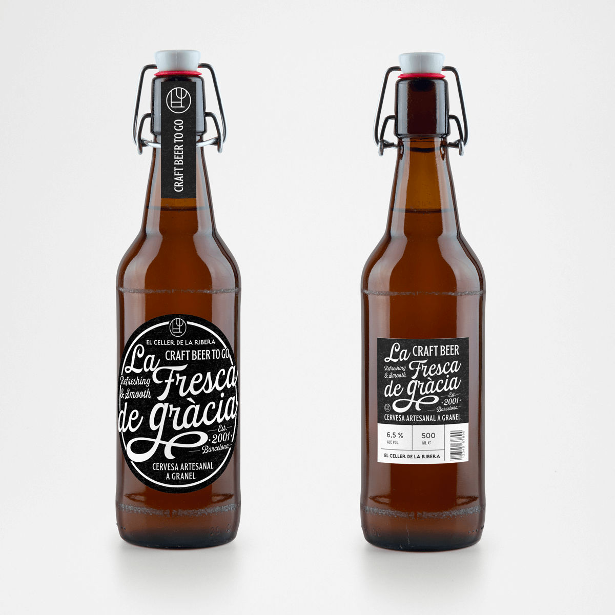 La Fresca de Gracia, diseño de packaging para cerveza.