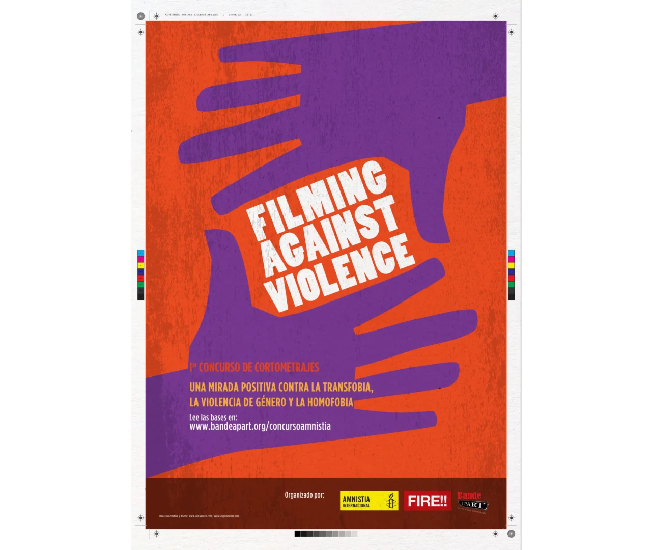 Poster Design For Amnesty International - Filming against violence