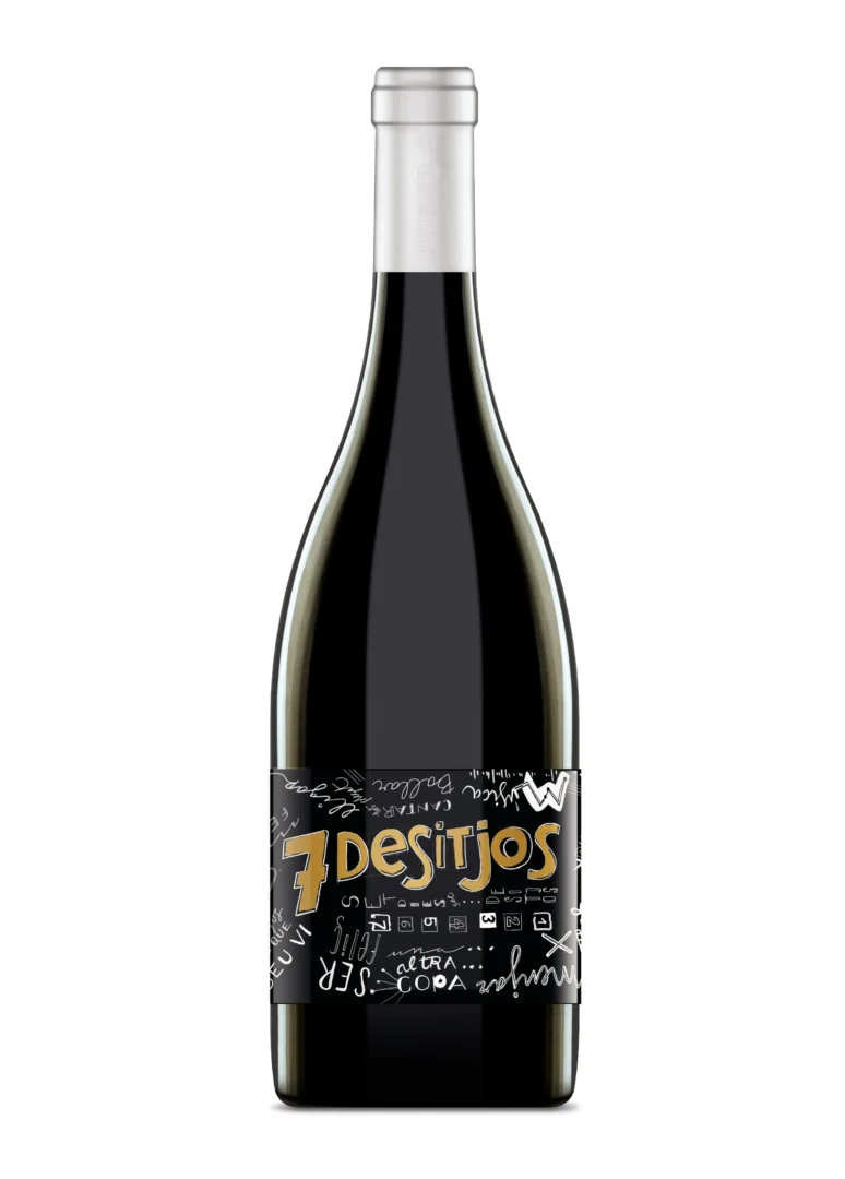 label design for wine 7 desitjos. Montsant