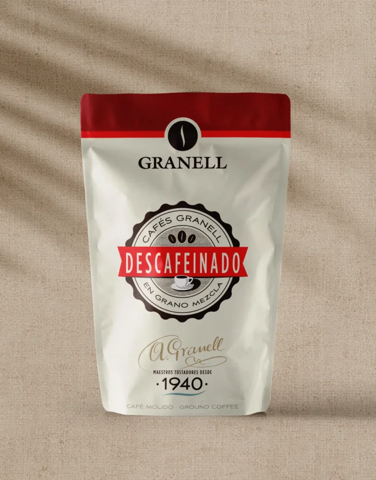 packaging design for cafes granell - pouch