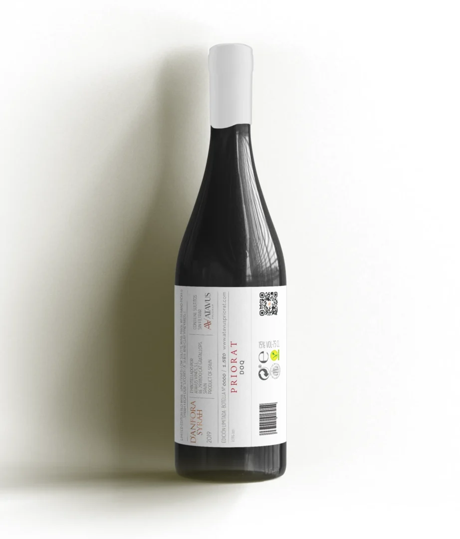 ATAVUS D'AANFORA SYRAH PACKAGING DESIGN - BACK LABEL