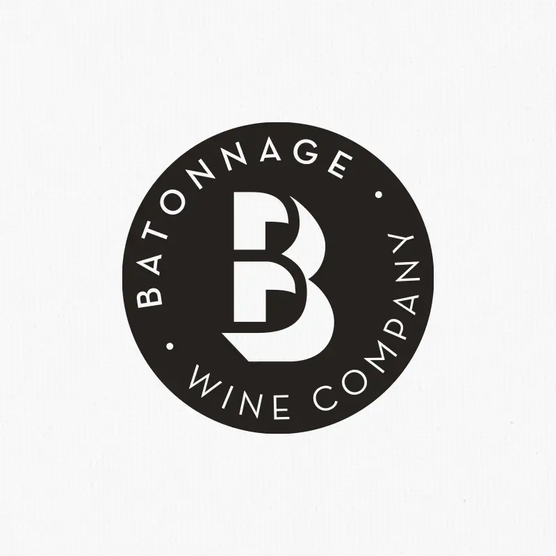 Batonnage Wine Company logo by Lolita Cortés