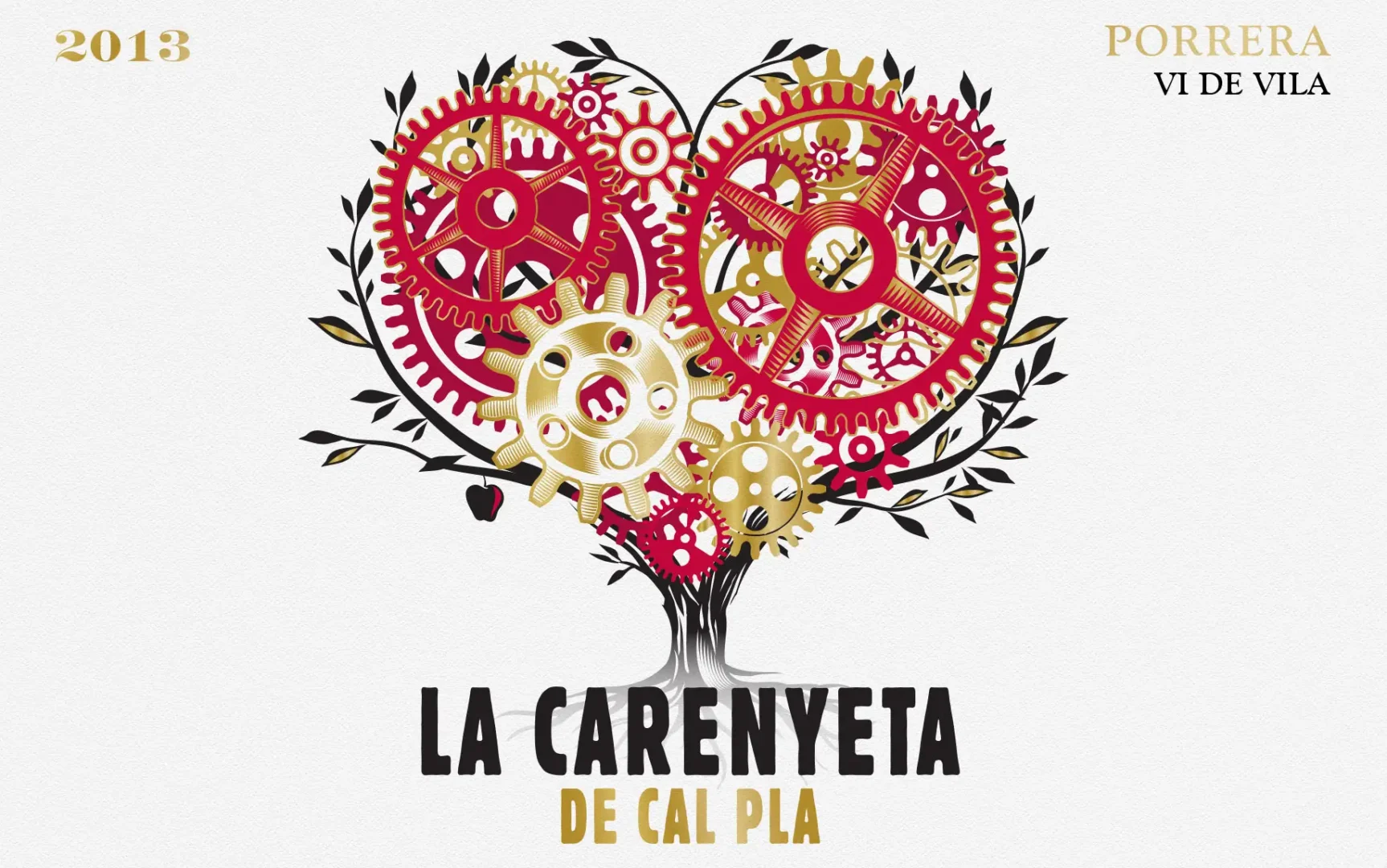 Carenyeta de Cal Pla label design includg illustration