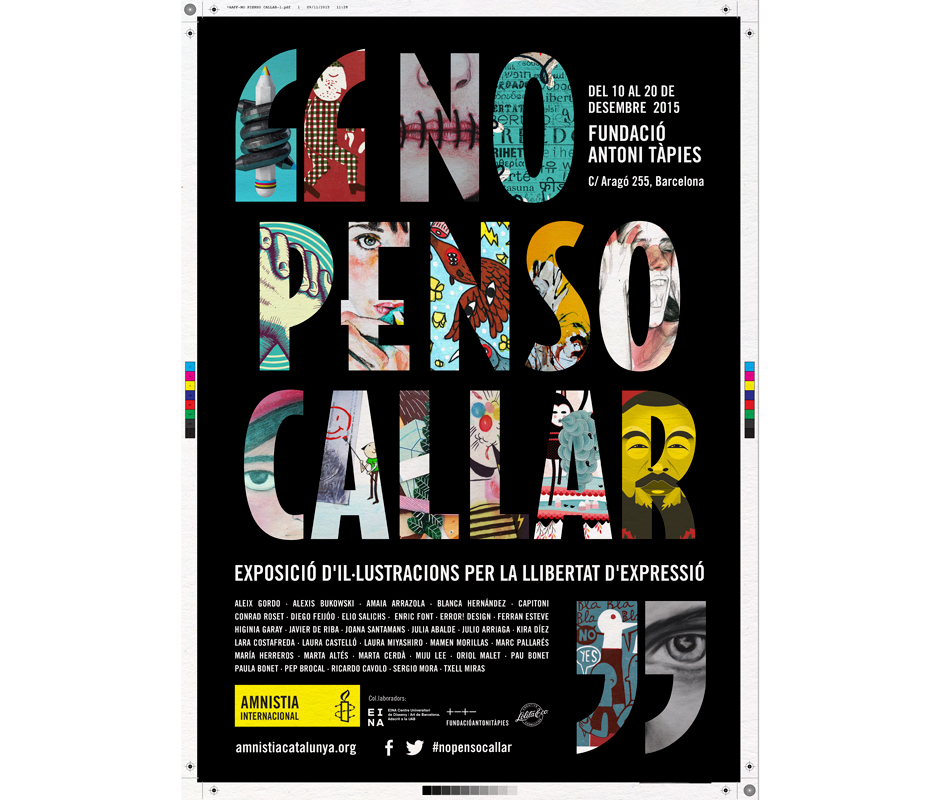 amnesty International poster design no pens callar