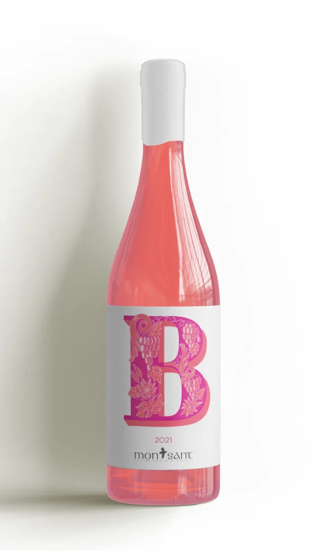 BK Rose wine packaging design by Lolita Cortes