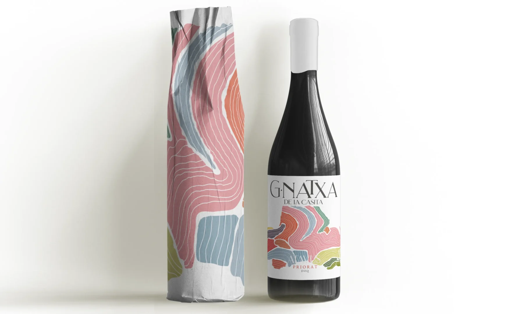 packaging for Garnatxa de La casita, bottle and wrapper