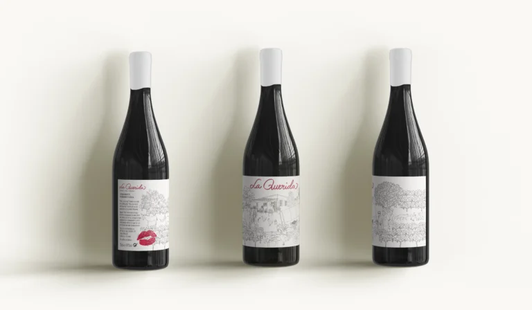 La Querida wine label design.Packaging