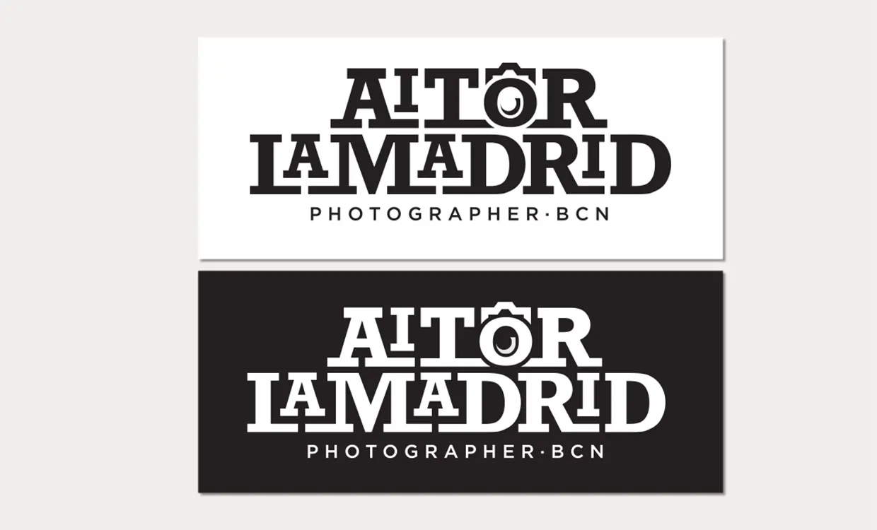 Logo for photographer in barcelona